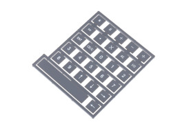 Arkusz napisów do klawiatury, typ: Płytki Legend – zestaw A, do użytku z: 700, seria 700, seria 900, seria 900