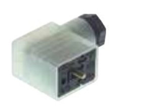 Złącze zaworowe serii GM typ B z wskaźnikiem LED 3-pinowe (2+PE) GML 209 NJ LED 24 YE grau