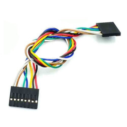 8-pin 20 cm FF Female-Female DuPont Connection Cable - 2.54 mm