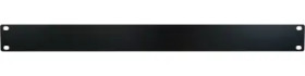 Blind plate, aluminum, (H) 44 mm, 1 U, black, PBPA19001BK2