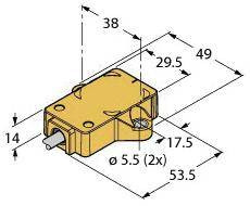 Turck Czujnik wychylenia RI360P1-QR14-ELU4X2/S97