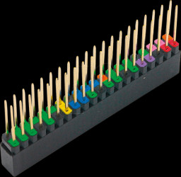 Raspberry Pi - GPIO header, 40-pin, RM 2.54, colour-coded