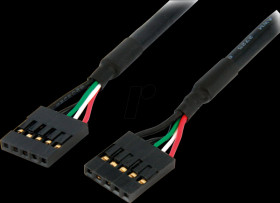 USBINT5PIN24 Cable, IDC Socket to IDC Socket, 60 cm