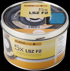 208535 Lamellar grinding disc set, stainless steel, 125 mm, 5 pieces, 8