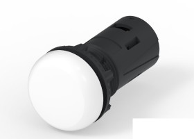 Kontrolka 415V ac Biały TE Connectivity średnica wycięcia 19.6mm Montaż śrubowy Śruba