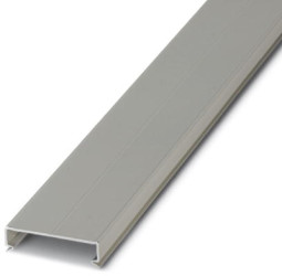 Cover profile, (L x W x H) 2000 x 60 x 14.4 mm, PC/ABS, gray, 3240372