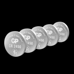 0602450C5 Lithium button cell, 3 V, 600 mAh, 24,0x5,0 mm, 5 pcs.