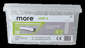 Uchwyt przewodu płaskiego USMP4 600szt CB-9231