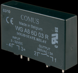 WGA8-6D03R Solid-state relays, Vctrl = 3 - 32 V DC, Vload=24-420 V