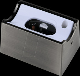 600861517 Lamp holder S14s, metal, brushed chrome