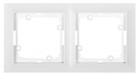 PREMIUM Ramka podwójna biała Ra-2 Pr