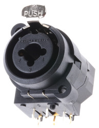 Złącze XLR 3 -pinowe Przewlekany Żeński