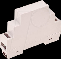 Top-hat rail housing, 17 x 90 x 65 mm, light gray