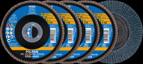 69198300 POLIFAN flap discs SET PFC 125 Z40/60/80/120 PSF STEELOX