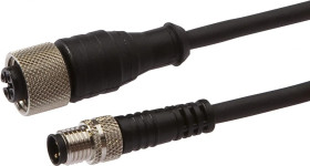 VK200F64, Kabel przyłączeniowy, 2m, M12 żeński 3pin prosty, M8 męski 3pin prosty, 3x0,34mm², PUR, 60V, IP67
