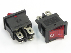 Przełącznik kołyskowy KCD1-104 12V DC podświetlany ON-OFF