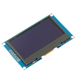 2,42" 128X64-OLED-Anzeigemodul SPI - 2.42 Zoll OLED Bildschirm kompatibel mit Arduino UNO R3 - Grüne Schrift OLED