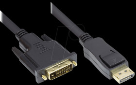 DP-DVI3 DisplayPort &gt; DVI-D 24+1, black, 3m