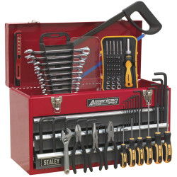 Sealey AP9243BBCOMBO Portable Tool Chest 3 Drawer - BB Runners &#x2B; 93pcs Tool Kit