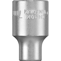 kwb 372207 Bit 7mm 3/8&quot; CV steel matt chrome wave section rounded corners