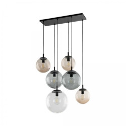 Lampa wisząca szklana wielokolorowa ESME Czarny 6xE27 4819 TK Lighting