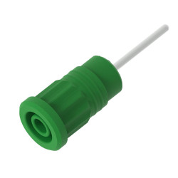 Gniazdo bananowe Żeński Wciskana Zielony 36A Electro PJP rozmiar 4 mm