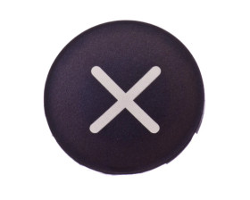 Wkładka przycisku 22mm płaska czarna z symbolem ZWIEKSZANIE M22-XD-S-X4 218170