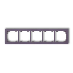 DECO Ramka pięciokrotna DECO Pastel Matt wrzosowy 50DR-5