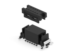 Wtyk PCB 12-pinowe raster: 1.27mm 2-rzędowe ERNI Montaż powierzchniowy 1.8A