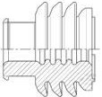 Seal, for socket header, 1355437-2