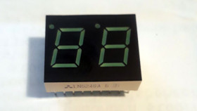 LN524GA - 2-Digit seven segment display, common-anode