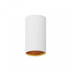 CHLOE GU10 NATYNKOWA GU10 250V IP20 70x128mm BIAŁY ZŁOTY tuba nieruchoma