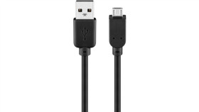 Kabel Usb 2.0 Hi-Speed, Czarny - Długość Kabla 0.6 M