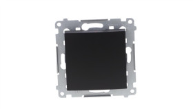 Simon 54 Łącznik Jednobiegunowy (Moduł) 10Ax 250V Szybkozłącza, Czarny Mat...