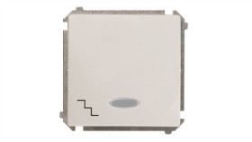 Simon Basic Łącznik Schodowy Z Podświetleniem, Szybkozłącza, Biały Bmw6l.01/11