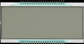 DE 158-RS-20/8,4 LCD 7-segment, 1x4.0, H:25.4mm, reflective