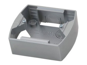 GAZELA Puszka natynkowa 1 pojedyncza srebro PNP-1J/18 OSPEL