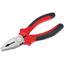 Draper Redline 67925 160mm Heavy Duty Combination Pliers w Soft Grip Handles