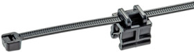 Edge clip, max. bundle Ø 48 mm, PA/galvanized steel, black, (L x W x H) 188 x 13.7 x 17 mm, CMEB24-2S-D300