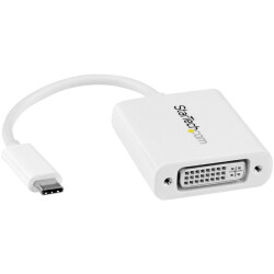 StarTech.com CDP2DVIW StarTech.com USB-C to DVI Adapter - White