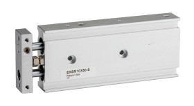 Siłownik z prowadzeniem skok 50mm RS PRO Ø 10mm 122 x 46 x 17mm 122mm