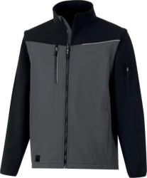 Softshell 2 w 1, 2 warstwy laminowane, kolor Szaro-czarny, rozmiar: 3XL, SOCCIGR3X