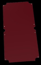 Mounting plate, hard paper, (L x W x H) 289 x 146 x 2 mm, natural, for EM/ET 247, 22247001