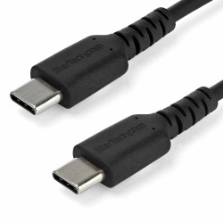 Kabel USB Złącze A USB C Złącze B USB C dł. 2m Wytrzymały kabel USB-C do ładowania USB 2.0 kolor: Czarny