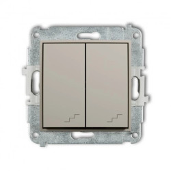 MINI Mechanizm łącznika podwójnego schodowego taupe 60MWP-33