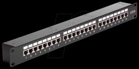 43295 48 cm (19") coupler patch panel, cat. 6, 24 port