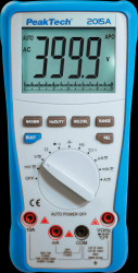 P 2015 A Digital multimeter, 4000 counts, TRMS