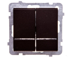 SONATA Łącznik świecznikowy z podświetleniem czekoladowy metalik ŁP-2RS/m/40