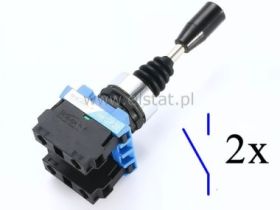 Joystick przemysłowy; 2 położenia; chwilowe; 2x NO