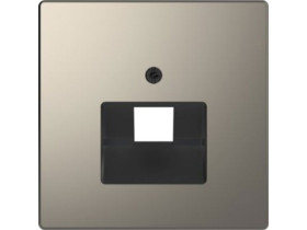 MERTEN D-LIFE Płytka czołowa gniazda RJ45 ukośnego nikiel MTN4521-6050 SCHNEIDER ELECTRIC